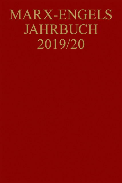 Marx-Engels-Jahrbuch 2019/20, MARX-ENGELS