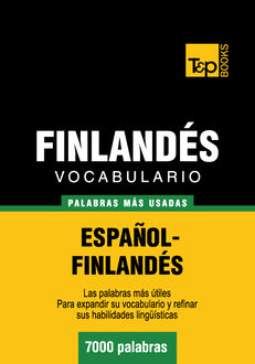 Vocabulario español-finlandés – 7000 palabras más usadas, Andrey Taranov