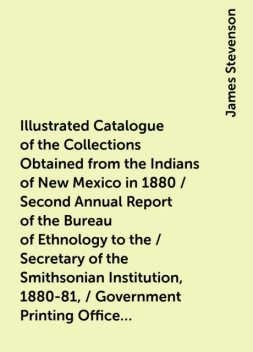 Illustrated Catalogue of the Collections Obtained from the Indians of New Mexico in 1880 / Second Annual Report of the Bureau of Ethnology to the / Secretary of the Smithsonian Institution, 1880-81, / Government Printing Office, Washington, 1883, pages 42, James Stevenson