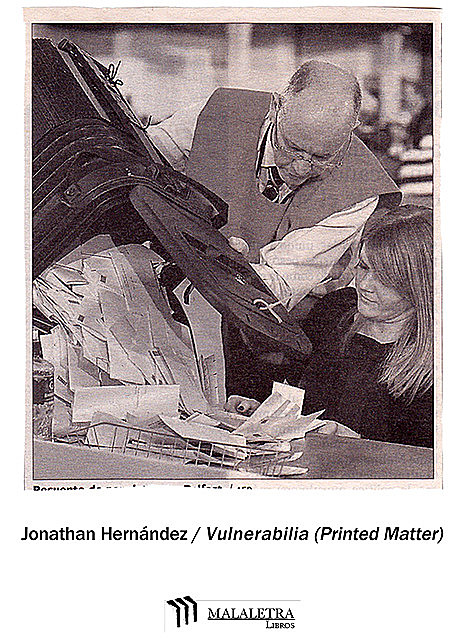 Vulnerabilia (Printed Matter), Jonathan Hernández
