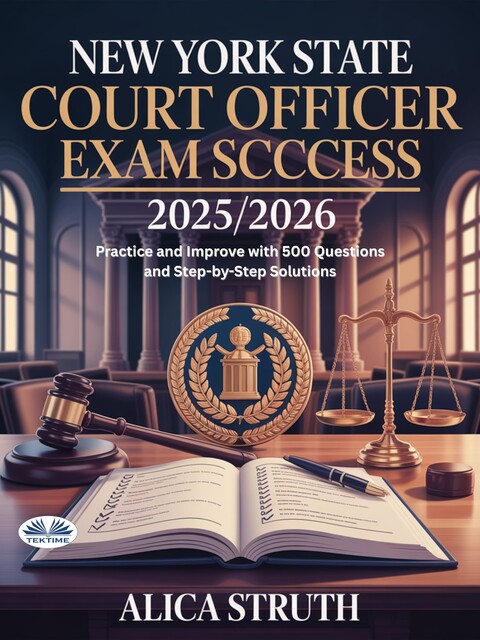 New York State Court Officer Exam Success 2025/2026-Practice And Improve With 500 Questions And Step-By-Step Solutions, Alica Struth