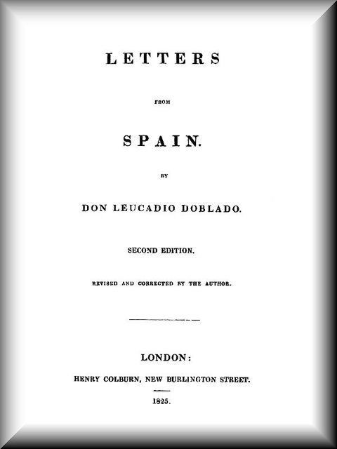 Letters from Spain, Joseph Blanco White