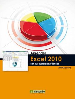 Aprender Excel 2010 con 100 ejercicios prácticos, MEDIAactive