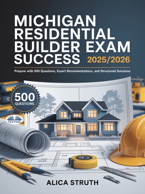 Michigan Residential Builder Exam Success 2025/2026-Prepare With 500 Questions, Expert Recommendations, And Structured Solutions, Alica Struth