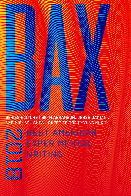 BAX 2018, Michael Shea, Jesse Damiani, Seth Abramson, Myung Mi Kim