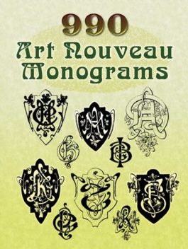 990 Art Nouveau Monograms, Dover