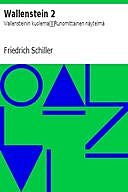 Wallenstein 2: Wallensteinin kuolema Runomittainen näytelmä, Friedrich Schiller