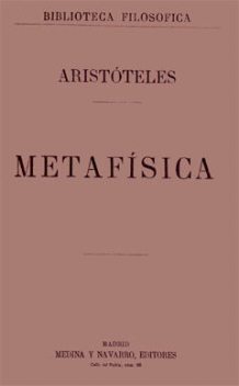 Metafísica, Aristoteles