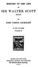 Memoirs of the Life of Sir Walter Scott, Volume 4 (of 10), J.G.Lockhart