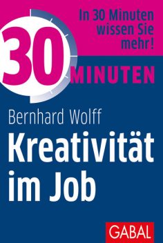 30 Minuten Kreativität im Job, Bernhard Wolff