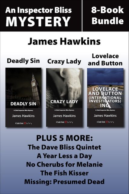 Inspector Bliss Mysteries 8-Book Bundle, James Hawkins