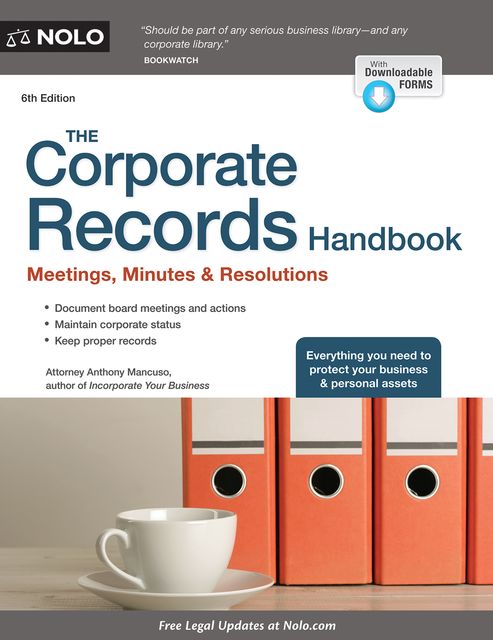 The Corporate Records Handbook, The, Anthony Mancuso