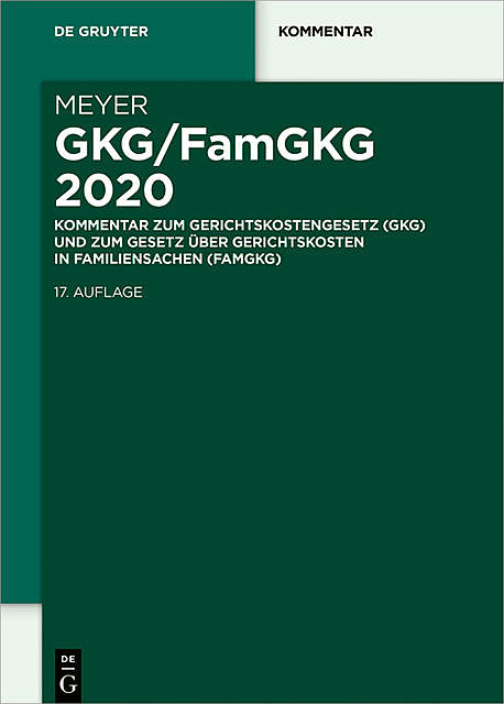 GKG/FamGKG 2020, Dieter Meyer
