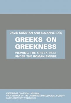 Greeks on Greekness, David Konstan, Suzanne Saïd