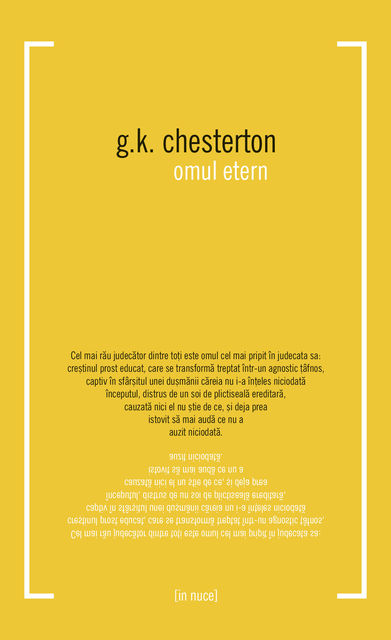 Omul etern, G.K. Chesterton