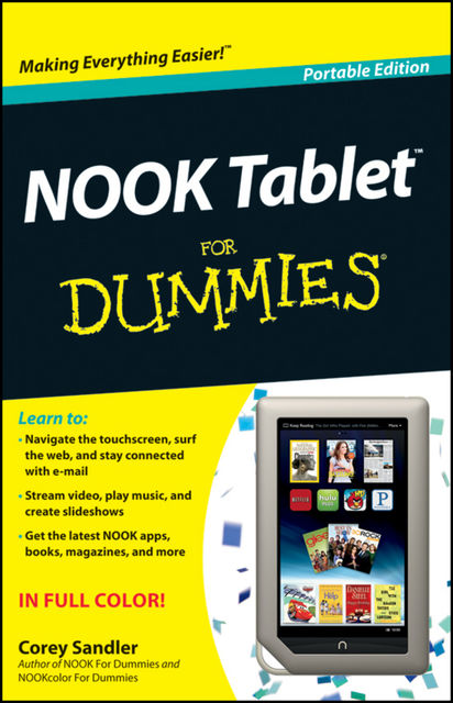 NOOK Tablet For Dummies, Corey Sandler