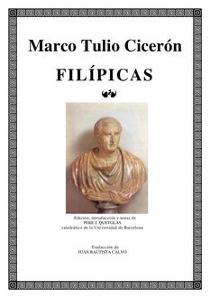 Filípicas, Marco Tulio Cicerón