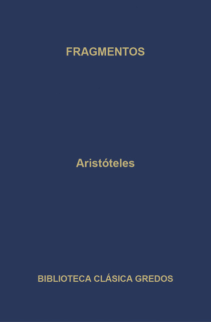 Fragmentos, Aristoteles