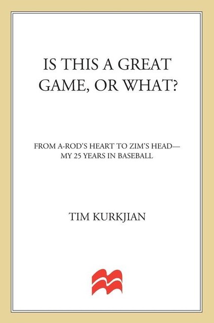 Is This a Great Game, or What, Tim Kurkjian