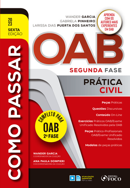OAB Segunda Fase, Wander Garcia, Gabriela Pinheiro, Larissa Dias Puerta dos Santos