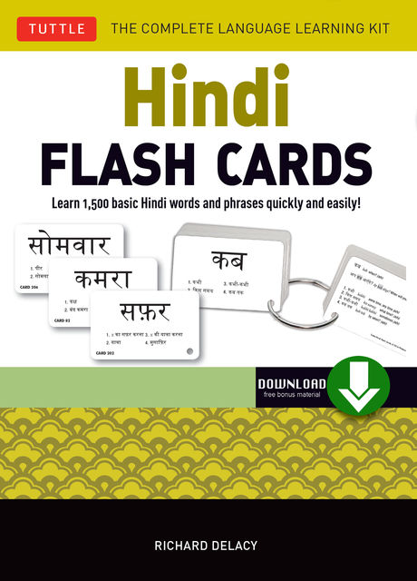 Hindi Flash Cards, Richard Delacy