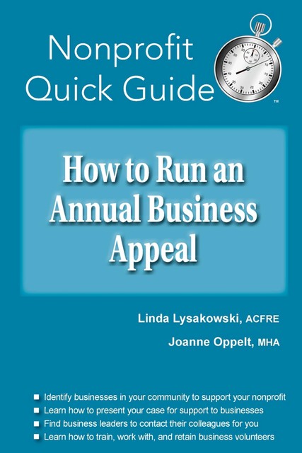How to Run an Annual Business Appeal, Joanne Oppelt, Linda Lysakowski