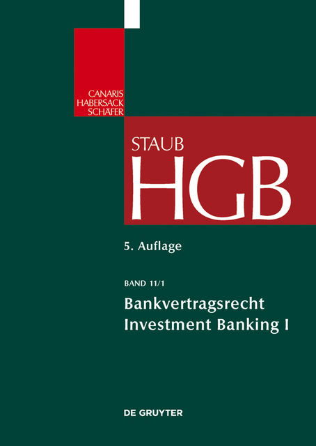 Bankvertragsrecht 1, Hermann Staub