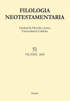 Filología Neotestamentaria 51, Varios Autores
