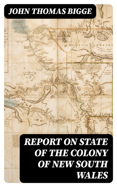 Report on State of the Colony of New South Wales, John Thomas Bigge