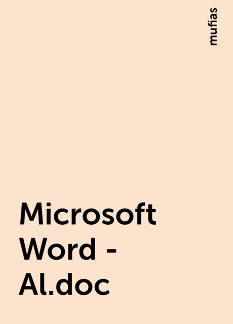 Microsoft Word - Al.doc, mufias