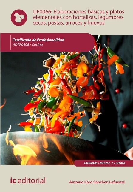 Elaboraciones básicas y platos elementales con hortalizas, legumbres secas, pastas, arroces y huevos. HOTR0408, Antonio Caro Sánchez-Lafuente