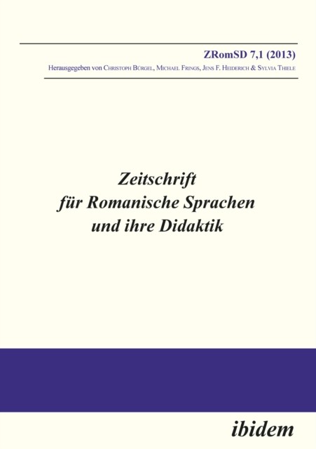 Zeitschrift für Romanische Sprachen und ihre Didaktik, Michael, Daniel, Heiderich, Jens Frings, Reimann