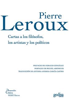 Cartas a los filósofos, los artistas y los políticos, Pierre Leroux