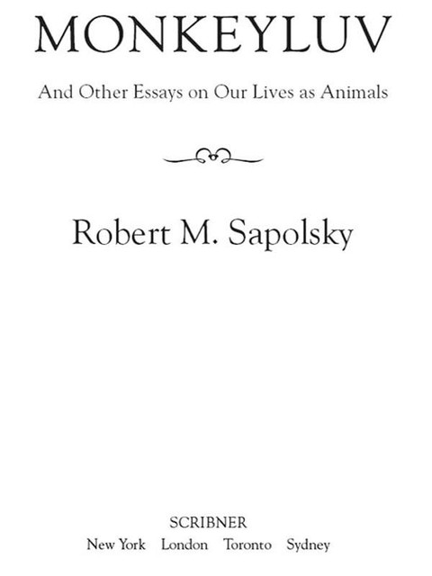 Monkeyluv, Robert Sapolsky