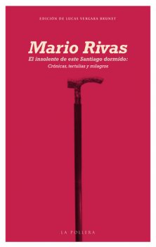El insolente de este Santiago dormido: crónicas, tertulias y milagros, Mario Rivas