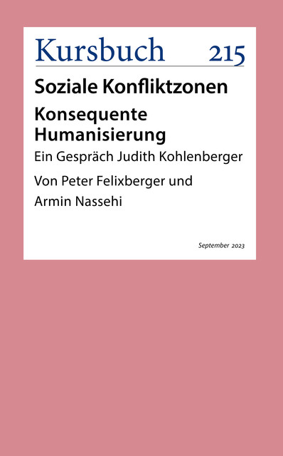Konsequente Humanisierung, Judith Kohlenberger