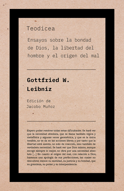 Teodicea, Gottfried Leibniz