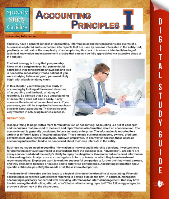 Accounting Principles 1 (Speedy Study Guides), Speedy Publishing