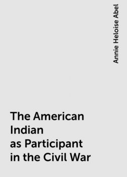 The American Indian as Participant in the Civil War, Annie Heloise Abel