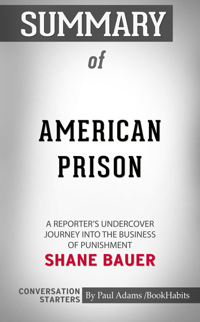 Summary of American Prison, Paul Adams