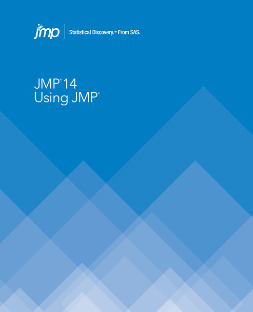 Using JMP 13, SAS Institute Inc.