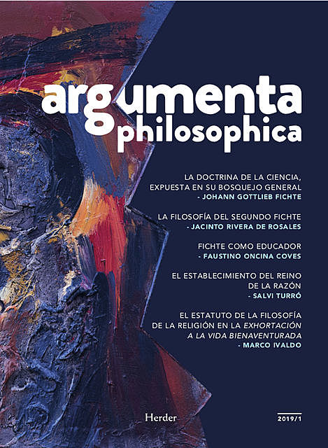 Argumenta philosophica 2019/1, Varios Autores