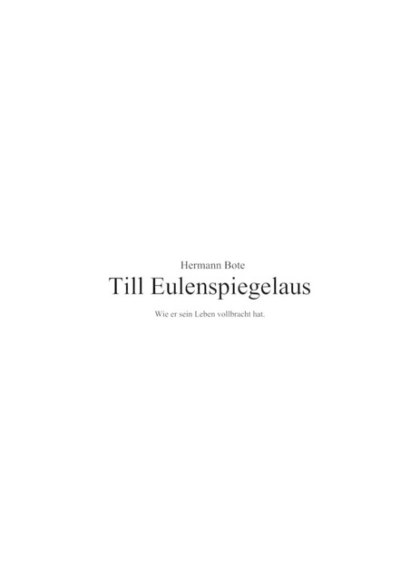 Till Eulenspiegelaus, Hermann Bote