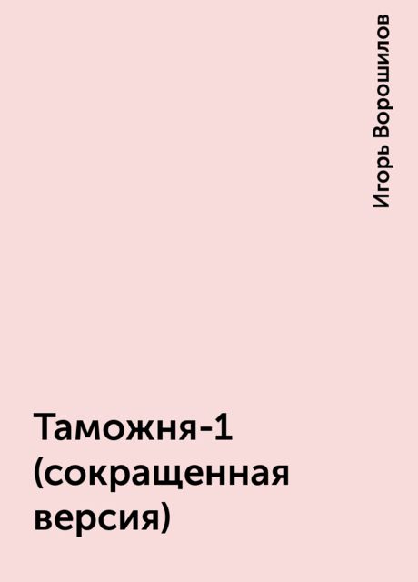 Таможня-1 (сокращенная версия), Игорь Ворошилов