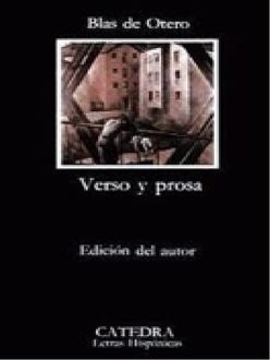 Verso Y Prosa, Blas De Otero