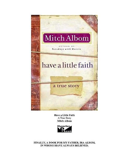 mitch-albom-have-a-little-faith, Mitch Albom