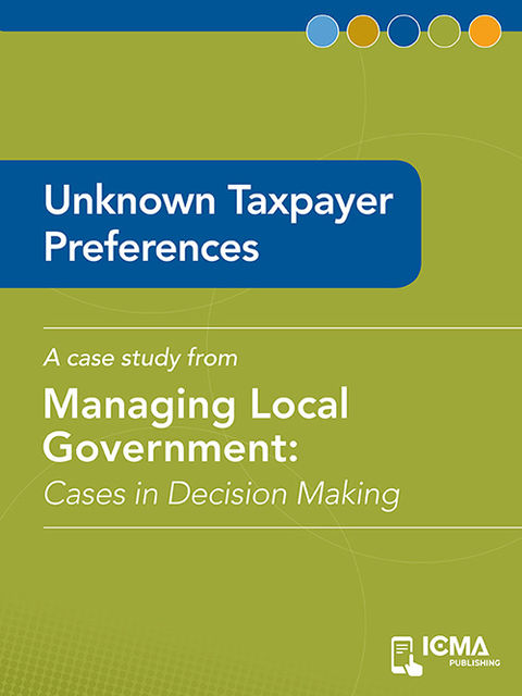 Unknown Taxpayer Preferences, James M.Banovetz, Barry M.Feldman