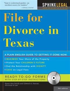 File for Divorce in Texas, Edward A Haman