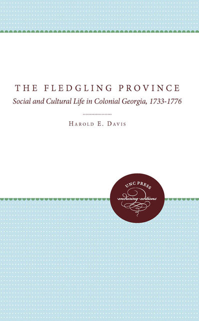 The Fledgling Province, Harold Davis