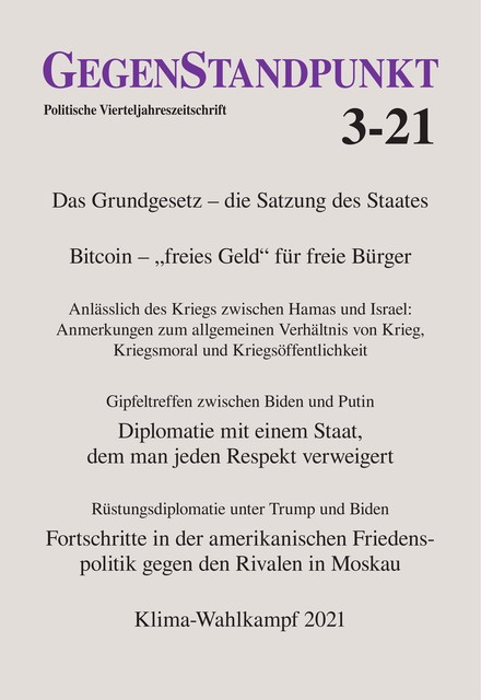 GegenStandpunkt 3–21, Gegenstandpunkt Verlag